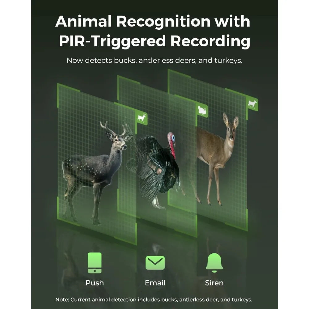 REOLINK 4K Cellular Trail Camera, 3G/4G LTE, 360° Full View, 4K Live Streaming & Playback on Phone,Animal Recognition,No-Glow IR