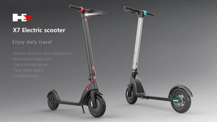 HX 5AH Electric Scooter 350W 25KM/H Foldable Electric Kick Scooter 10 Inch Smart Escooter for Adults 2024 E Scooters