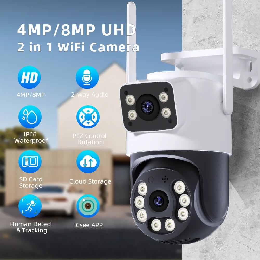 4K 8MP Wireless Security Camera