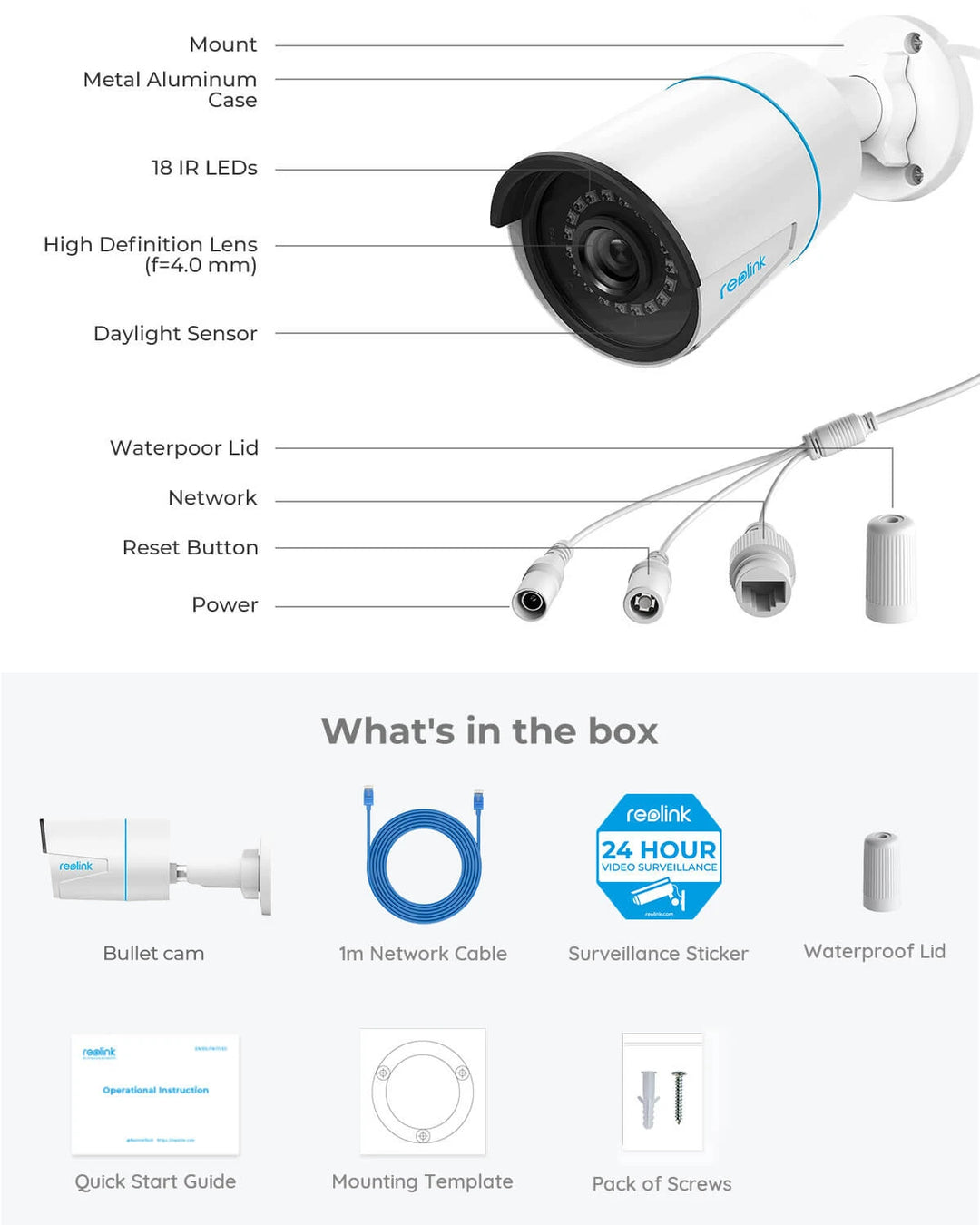 Reolink Smart 5MP PoE Überwachungskamera