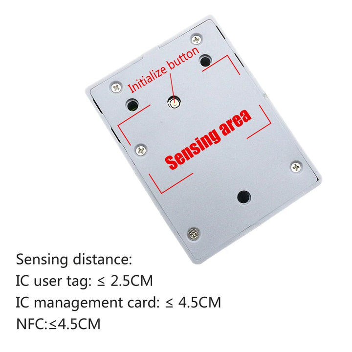 Smart electronic lock mobile NFC induction door lock IC card invisible drawer lock cabinet door lock cabling free