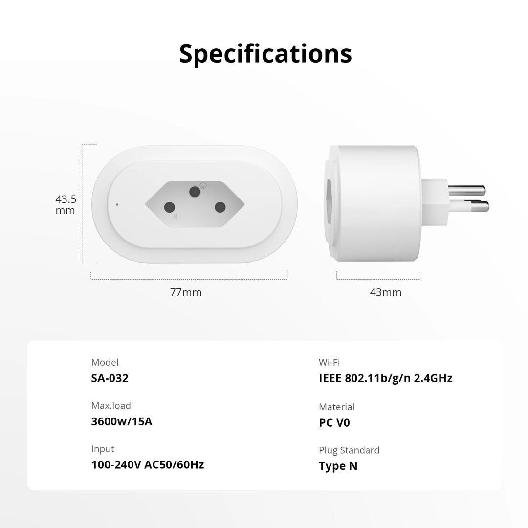 1-10 Stück 15A WiFi Smart Plug – Intelligente Steckdose für Smart Home mit Fernbedienung