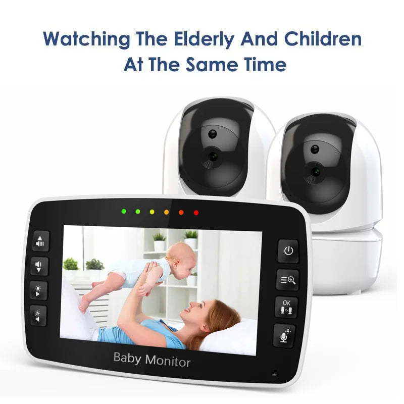 4.3 inch baby monitor with two cameras