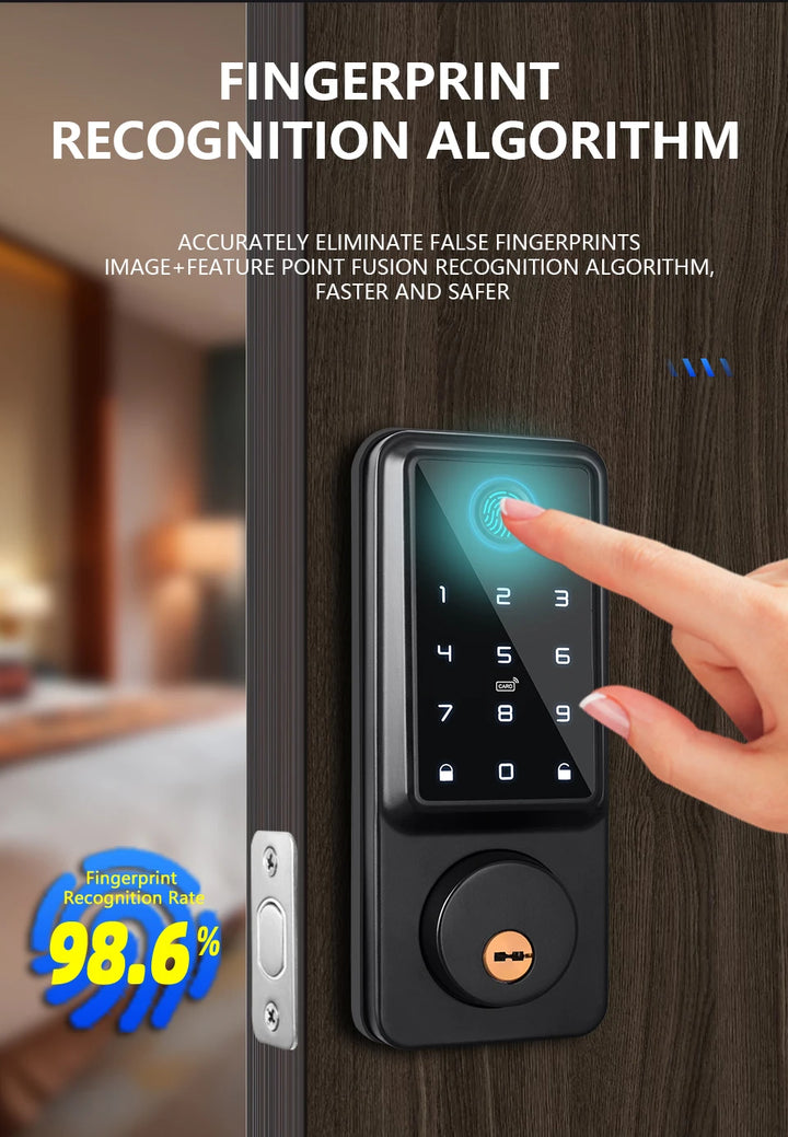 WiFi Smart Door Lock with Fingerprint Sensor and PIN Code*