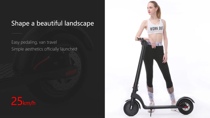 HX 5AH Electric Scooter 350W 25KM/H Foldable Electric Kick Scooter 10 Inch Smart Escooter for Adults 2024 E Scooters