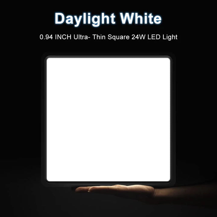 Square 0.9inch LED Ceiling Light 36w24wTuya Smart Remote/App Voice Control Alexa/Google Control Large Ceiling Lights Living Room