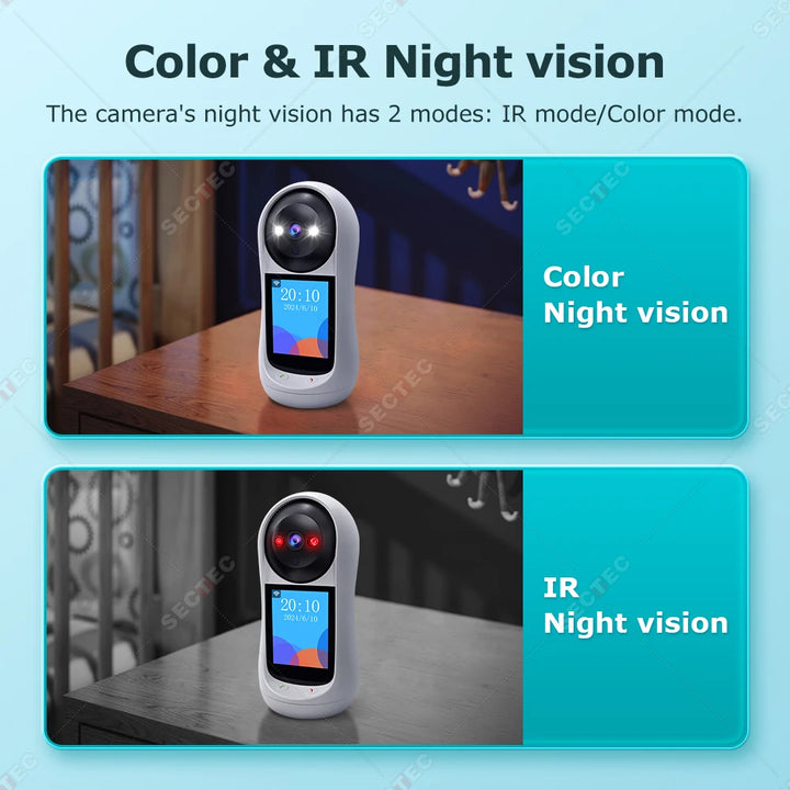 SECTEC Camara For Children Vigilancia Wifi Baby Camera Monitor Baba Eletronica Wifi Security Hidden Wireless Night Vision