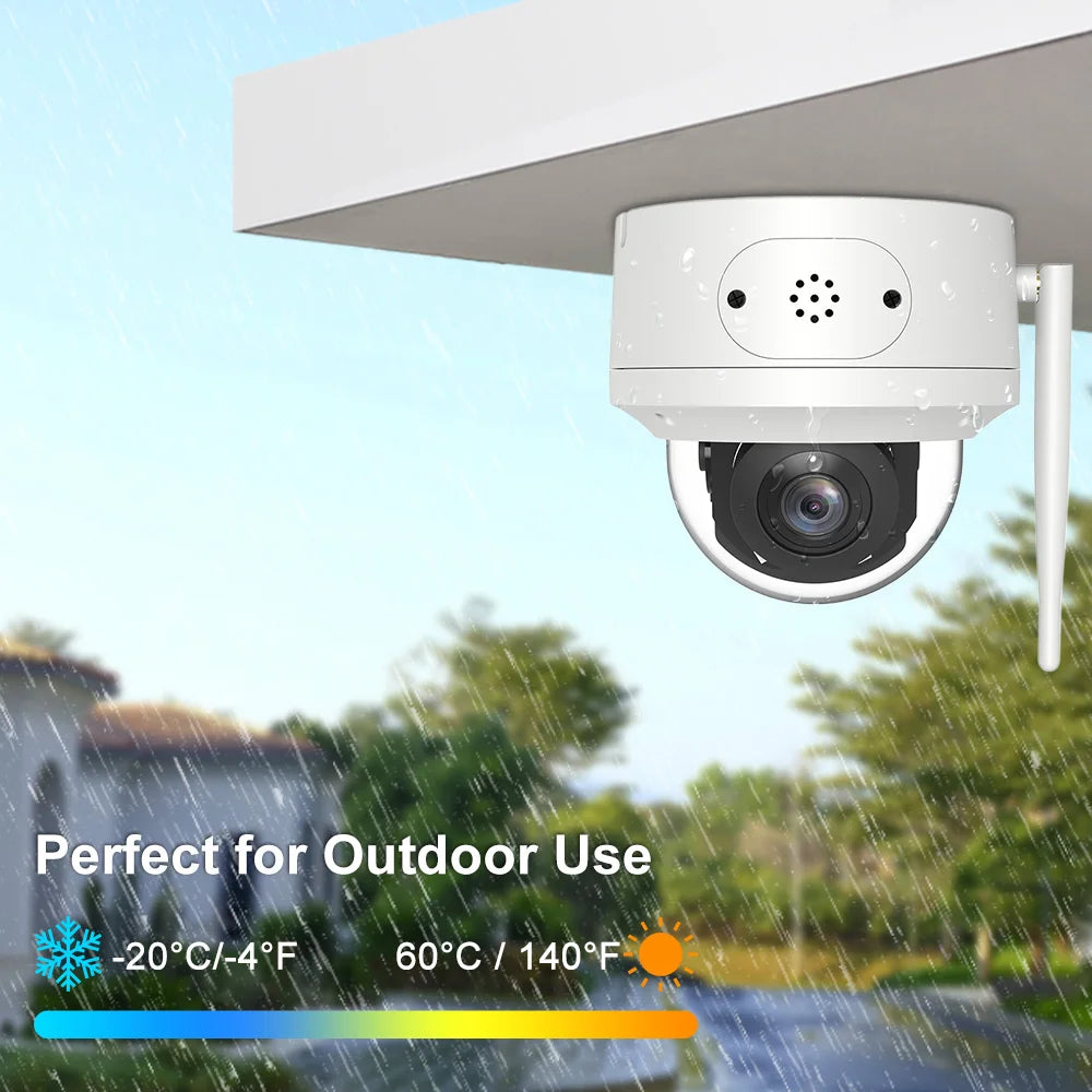 Anpviz PTZ Wifi Surveillance Camera Outdoor 5MP Security Protection Video Camera 5X Zoom Human Detection Support Two-way Audio