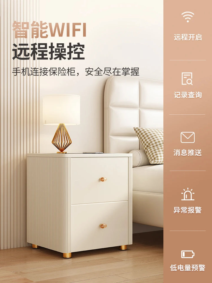 Safe integrated cabinet home anti-theft bedside table safe smart fingerprint password cabinet