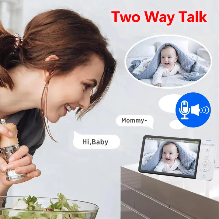 5-inch HD baby monitor with 1080P camera