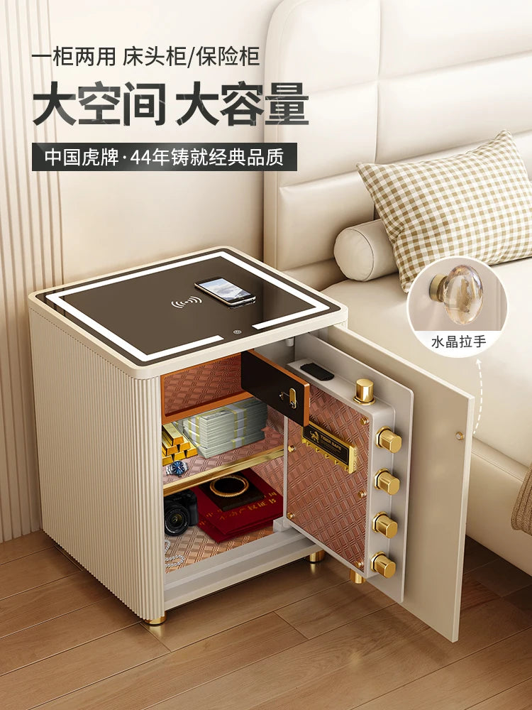 Safe integrated cabinet home anti-theft bedside table safe smart fingerprint password cabinet