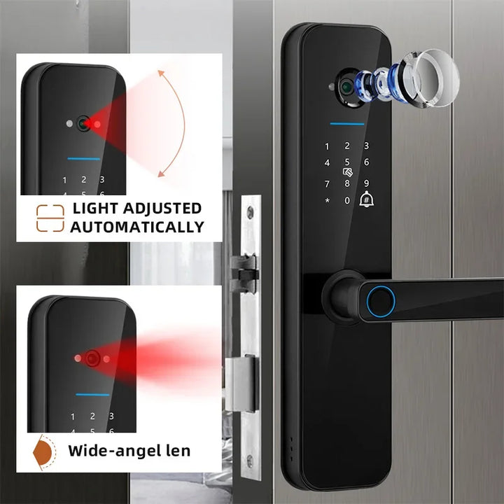 FHSKS Electronic Smart Door Lock with Fingerprint and Camera