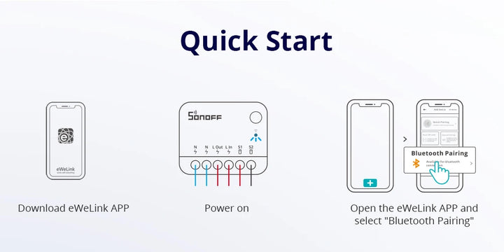 SONOFF MINIR4M Matter MINIR4 Wifi Smart Switch Mini Home Automation Module Local Connection For Alexa Google Home SmartThings