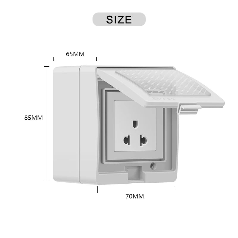 Avoir – prises électriques intelligentes étanches IP55, avec minuterie, prise de courant connectée Tuya Wifi, prises Standard ue, appareil ménager 16a