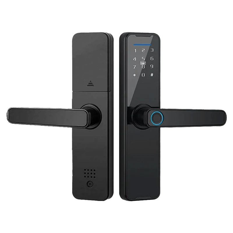 Tuya Digital Electronic Lock Smart Door Lock with Biometric Fingerprint Password Remote Control Unlocking and Keyless Entry