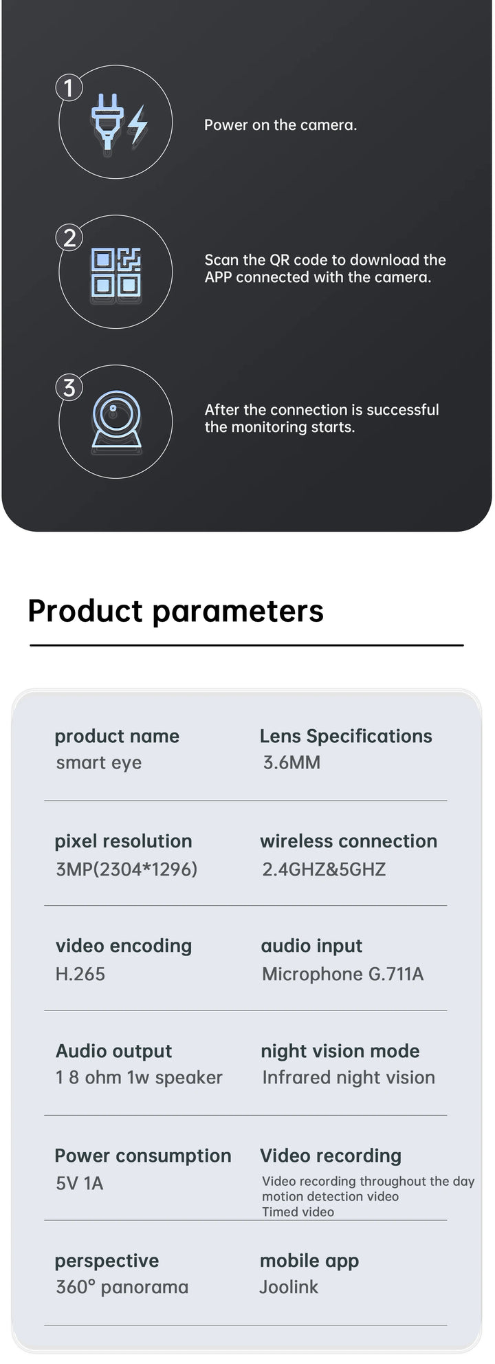 Lenovo 3MP 5G WiFi PTZ IP Kamera