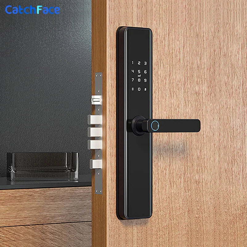 Tuya Smart Fingerprint Door Lock Smart Wifi APP Lock Bluetooth Unlock Security Intelligent Lock Biometric Electronic Door Lock