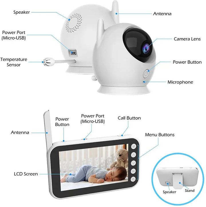 4.3 inch Electronic Baby Monitor