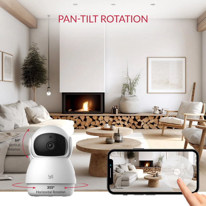 YI Camera 2K Dome Wifi Surveillance Camera Pan&amp;Tilt IP CCTV Smart Home Baby Pet Monitor Security Protection Auto Tracking