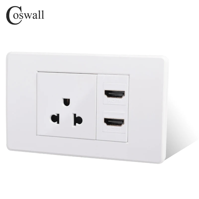 PC Panel Wall US/AU/Thailand/Universal Socket + WIFI Tuya Smart Switch + TV Internet Jack USB Charger Connector DIY Modules