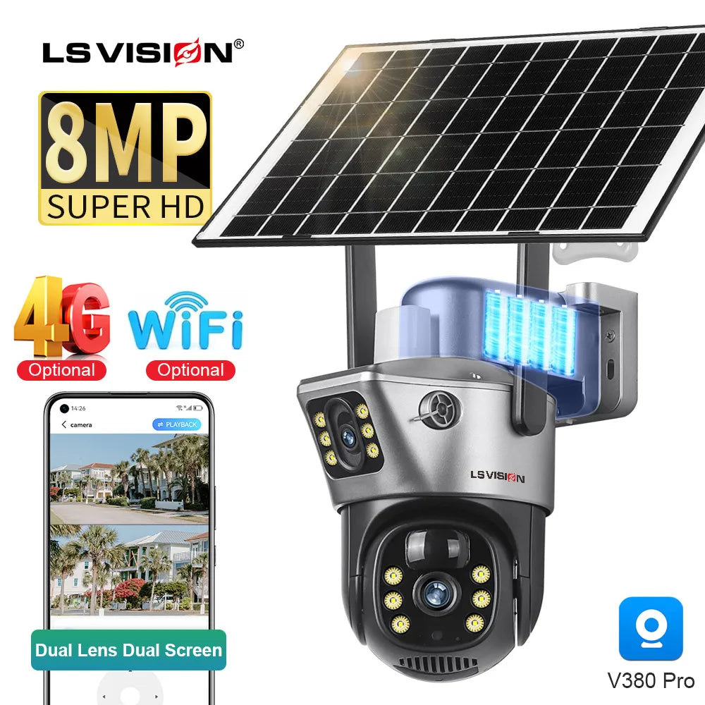 LS VISION 4K 8MP Solarkamera