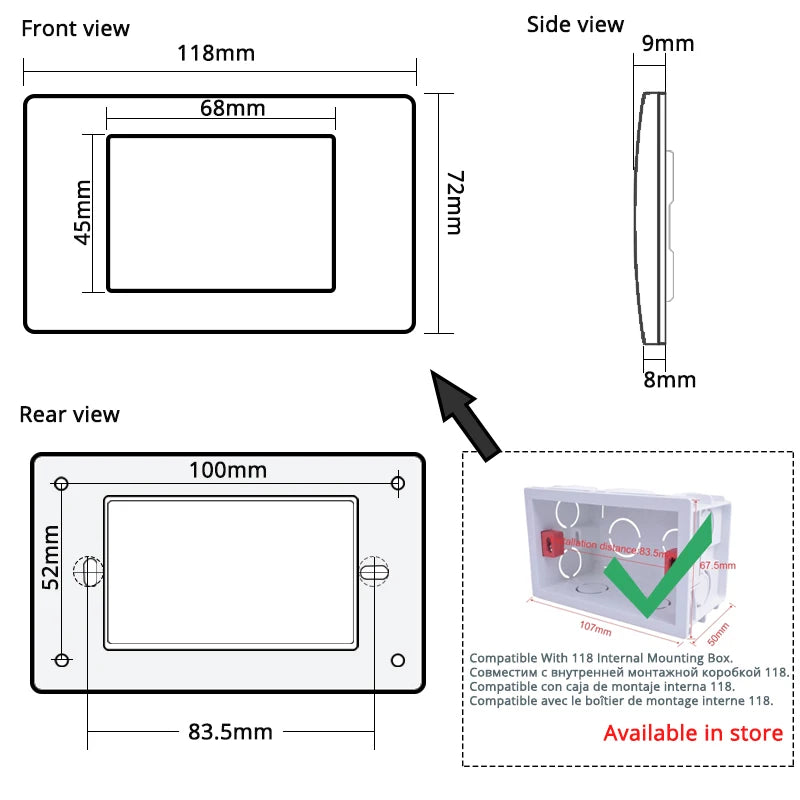 PC Panel Wall US/AU/Thailand/Universal Socket + WIFI Tuya Smart Switch + TV Internet Jack USB Charger Connector DIY Modules